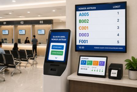 Instalasi Mesin Antrian Digital BPJS Surakarta